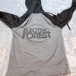 Electric Forest Festival Hoodie Zip Up Music Concert Rothbury MI 2015 Size S